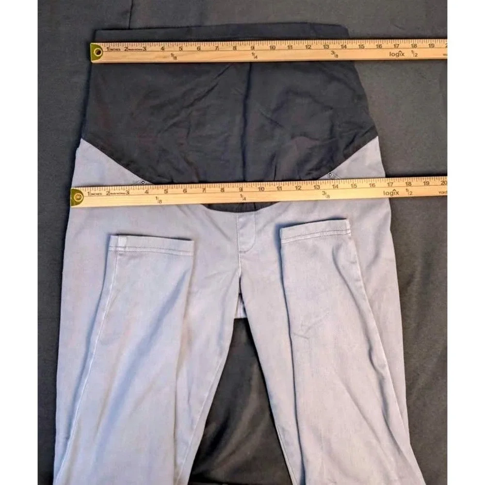 Time and Tru ~ Full Panel Maternity Skinny Jeans ~ Size‎ M 8-10 ~ Grey Denim